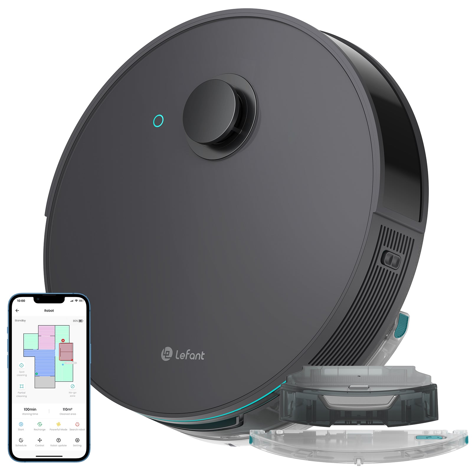 Lefant N3 Robot Vacuum and Mop Combo, Precision Mapping with Lidar & d –  Lefant Store