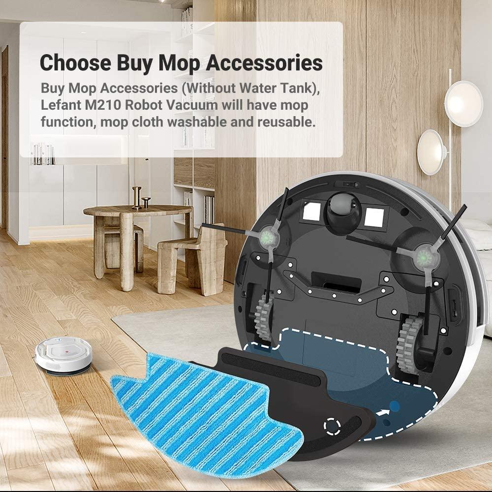 Washable Reusable Mops x2 PCS for Lefant M1 U180 Robot Vacuum Cleaner  Accessory Part Mopping Function - AliExpress